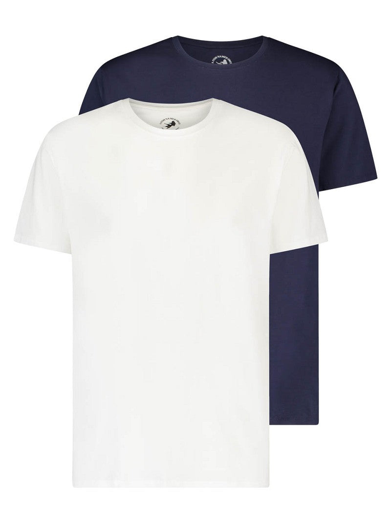 T-paita, 2-pack T-shirts Navy White