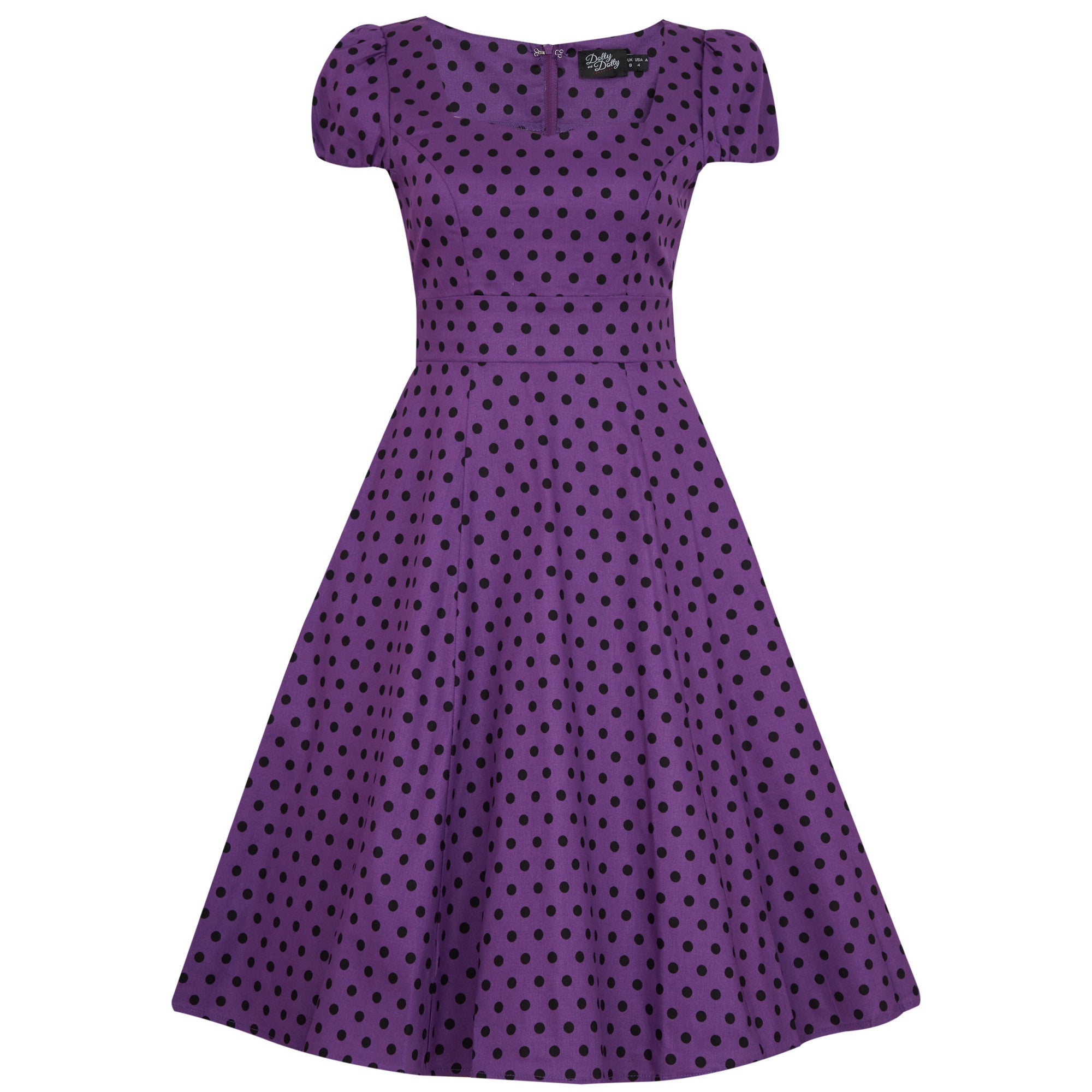 Kellohelmamekko, Claudia Purple Black Dots