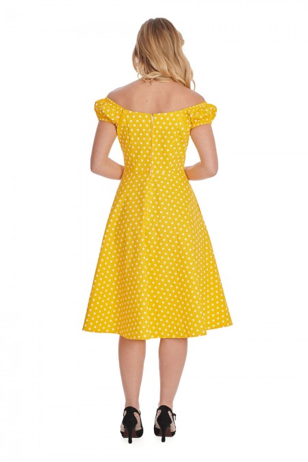 Kellohelmamekko, Doris Yellow Polkadot