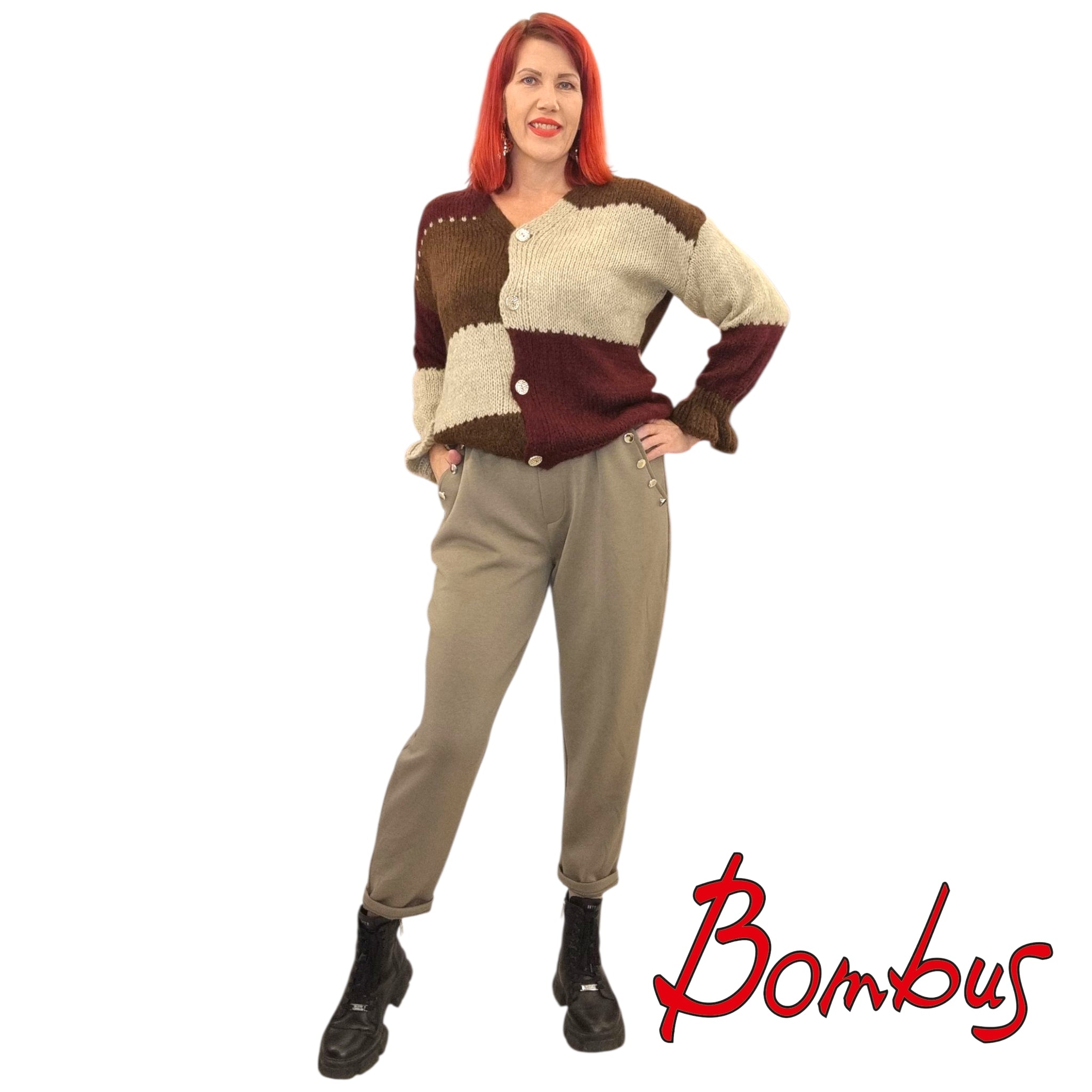 Housut, Buttons Taupe