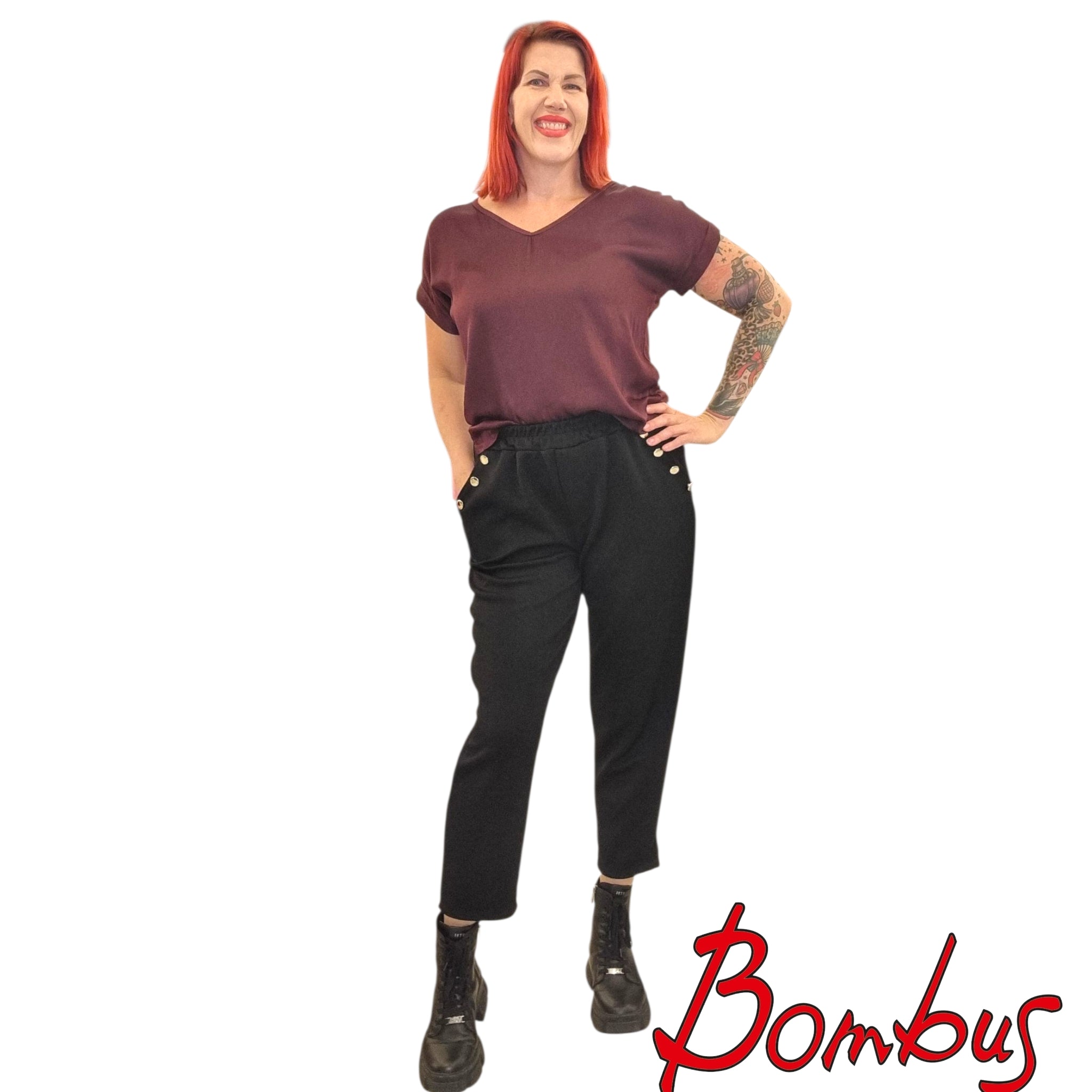 Housut, Buttons Black