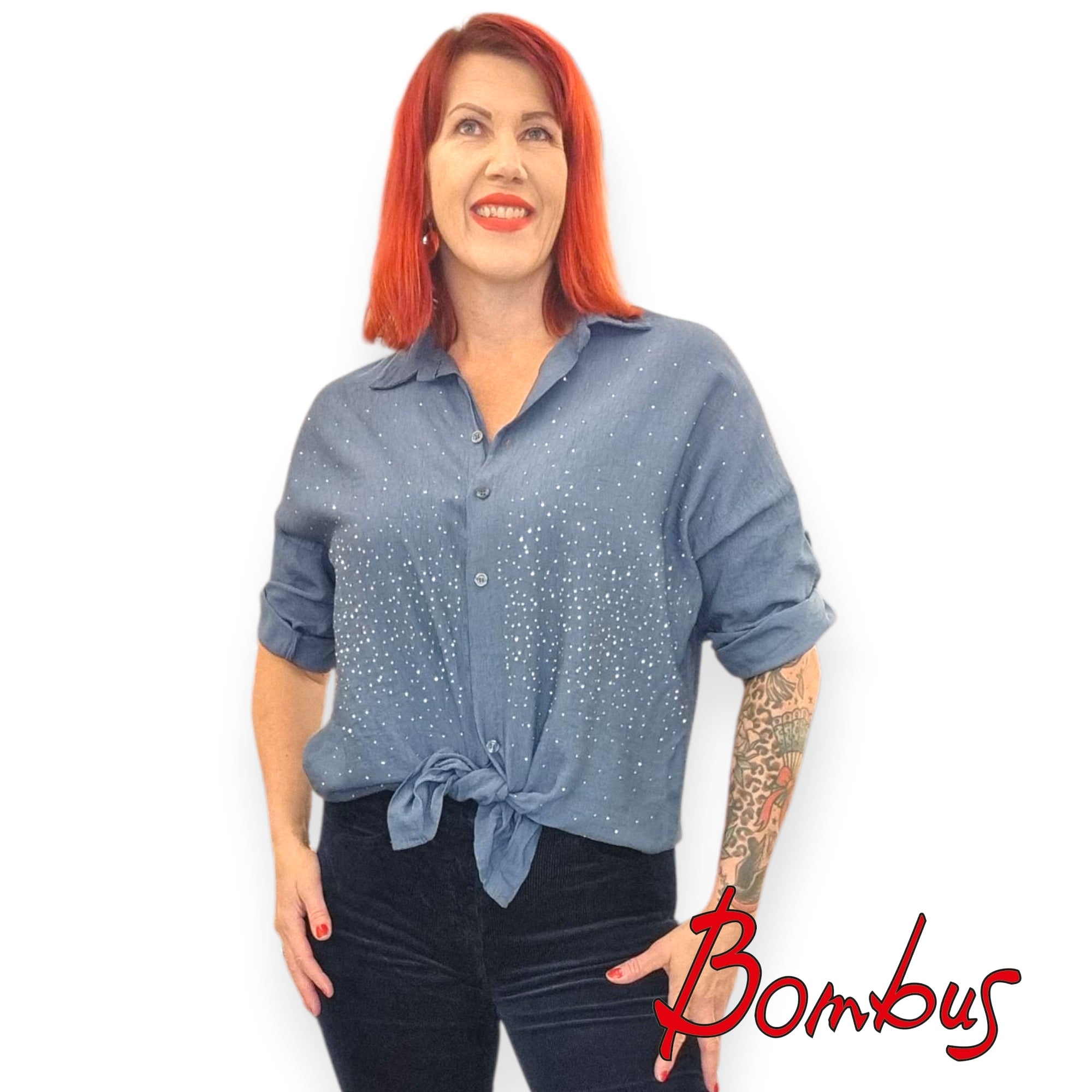 Pusero, Studs Jeans Blue