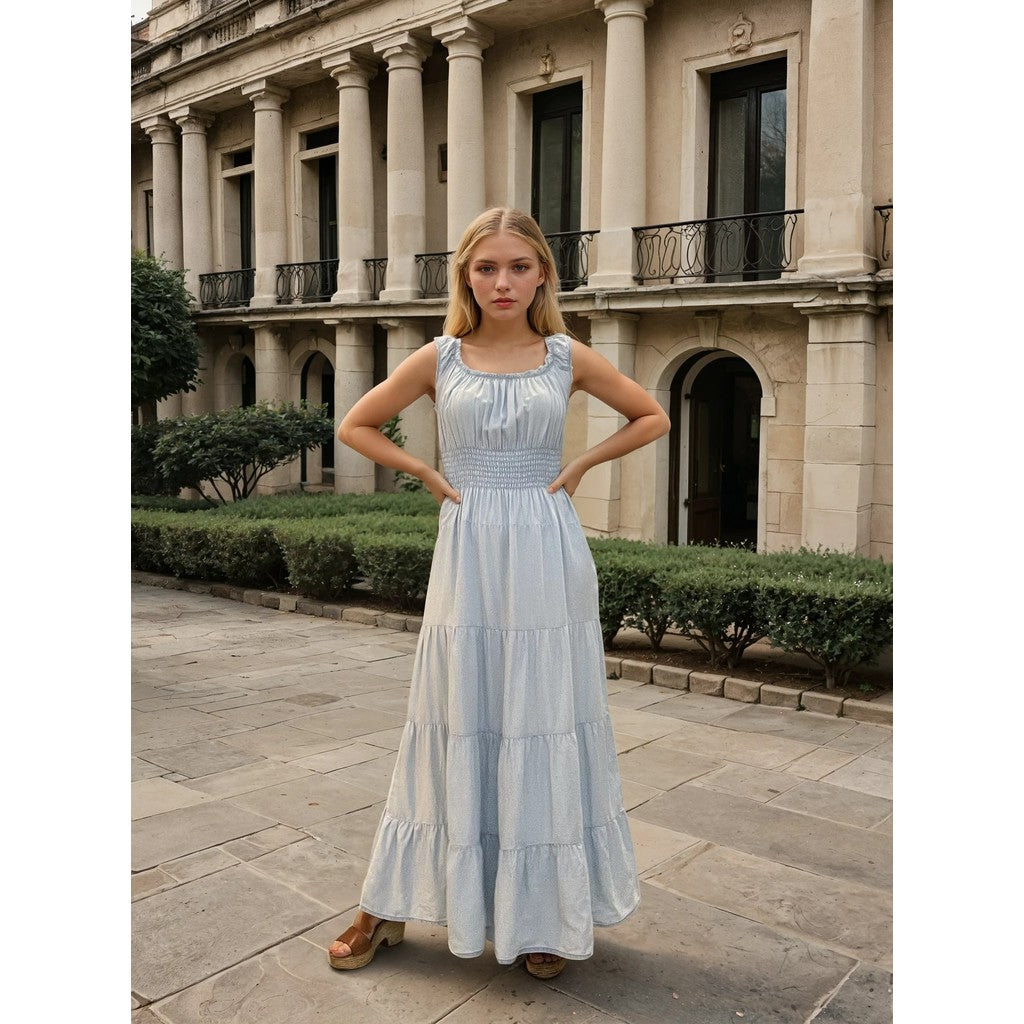 Leninki, Louise Smock Light Blue