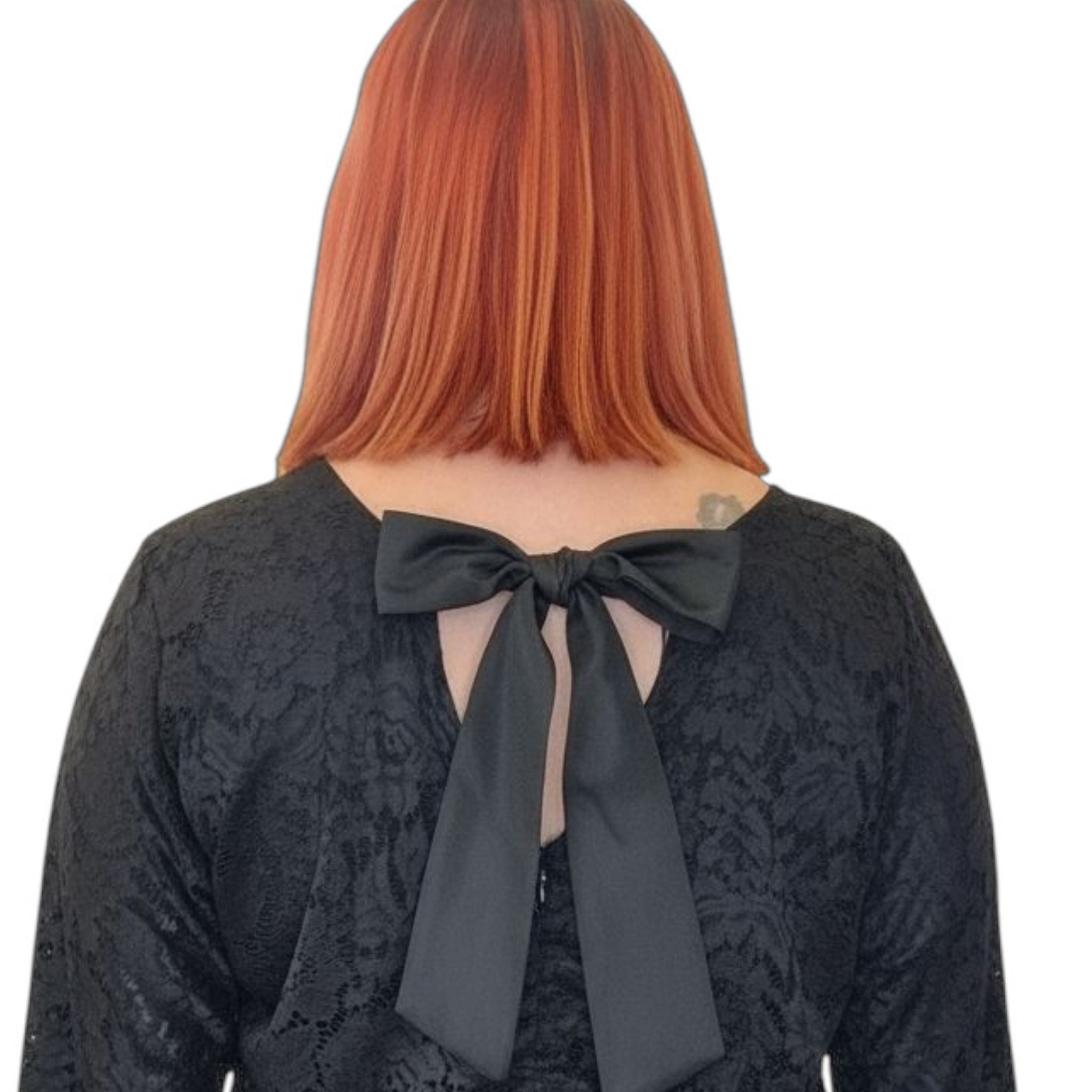 Leninki, Lace and Bow Black