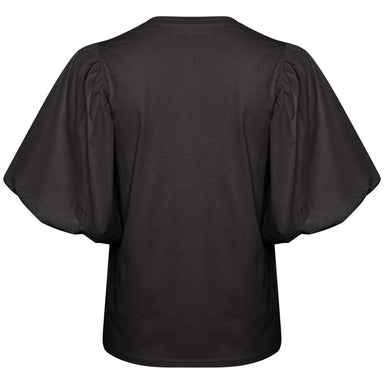 In Wear. musta puhvihihainen t-paita. Takakuva.