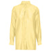 In Wear. Keltainen, hieman kiiltäväpintainen, läpikuultava naisten väljä paitapusero. Etukuva.