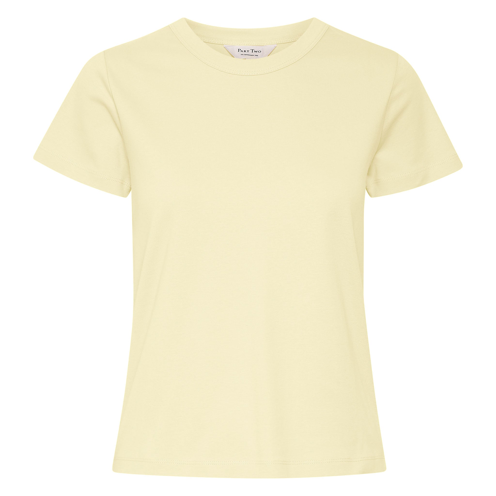 Part Two, vaalean keltainen t-paita. Etukuva.