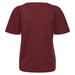 Part Two, naisten viininpunainen T-paita. Hihoissa runsas poimutus. Takakuva.